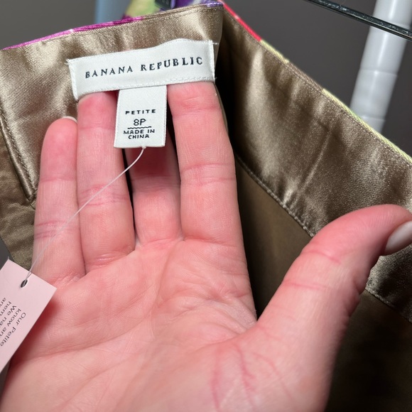 NWT Banana Republic Floral Pencil Skirt size 8P - Picture 5 of 16